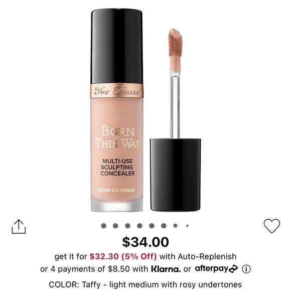 Too Faced Other - Too Faced Born This Way Super Coverage long wear concealer SHADE: TAFFY